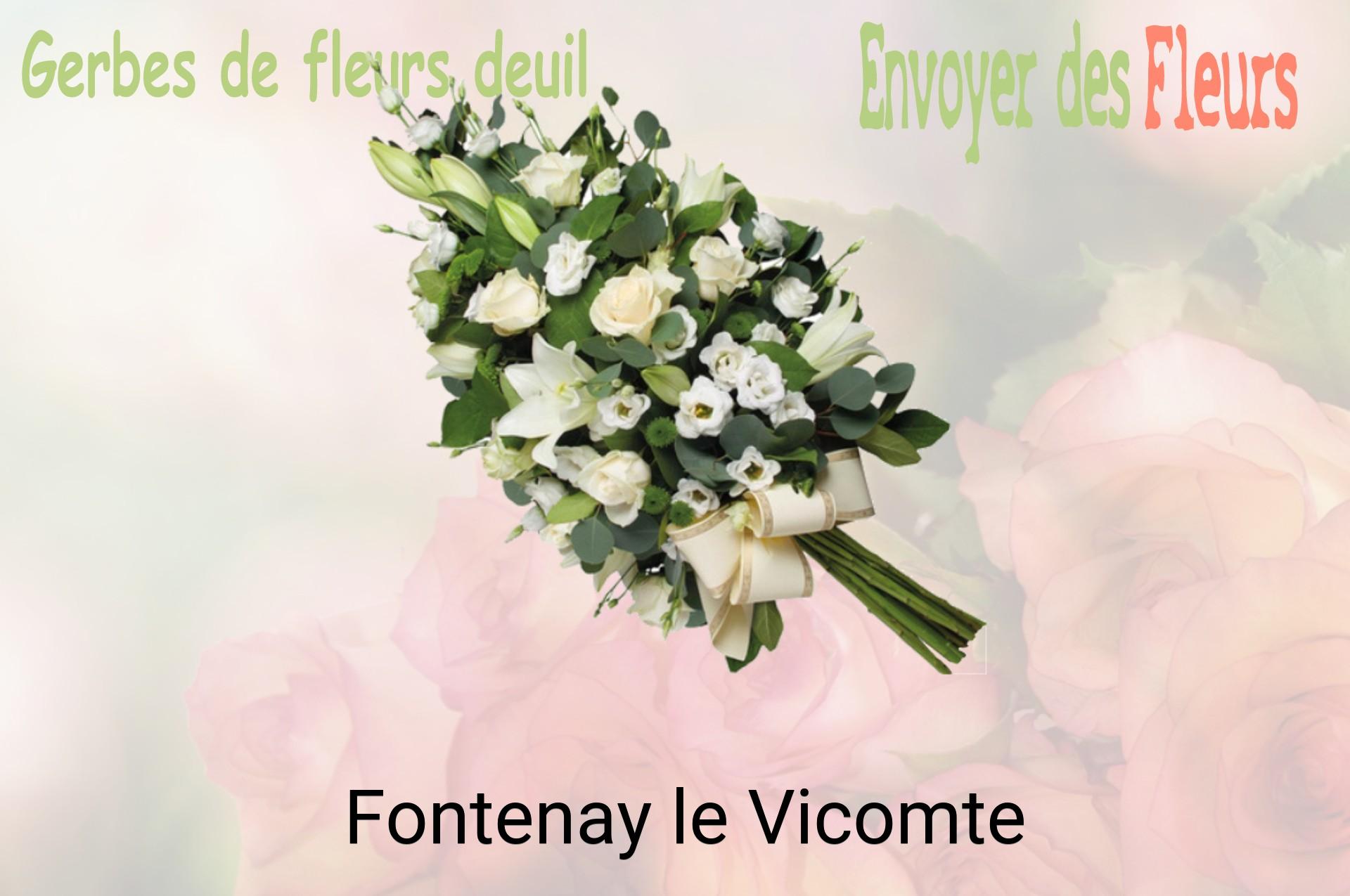Gerbe de fleurs de deuil livrée à Fontenay-le-Vicomte