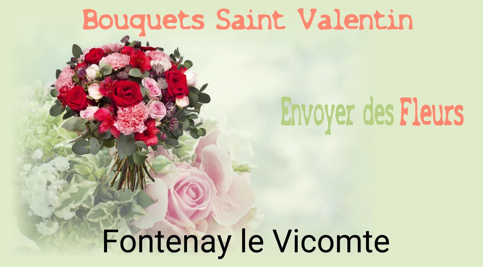 Roses de Saint-Valentin livrées à Fontenay-le-Vicomte